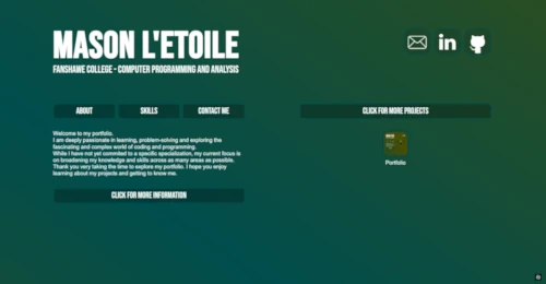 Portfolio Project Screenshot